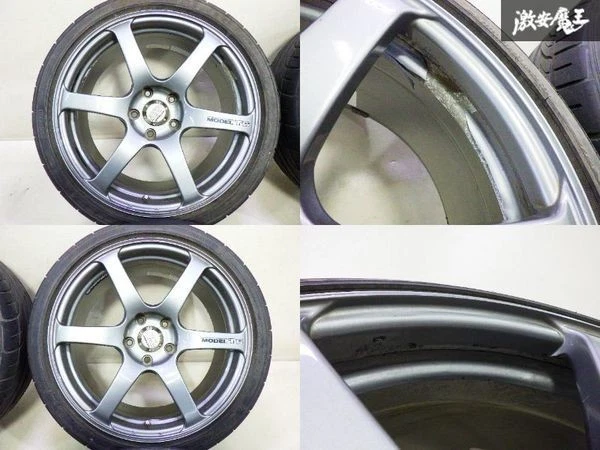 JDM Discontinued YOKOHAMA AVS Model T6 188J +48 / 9J +45 5H PCD114.3 W No Tires - Image 2