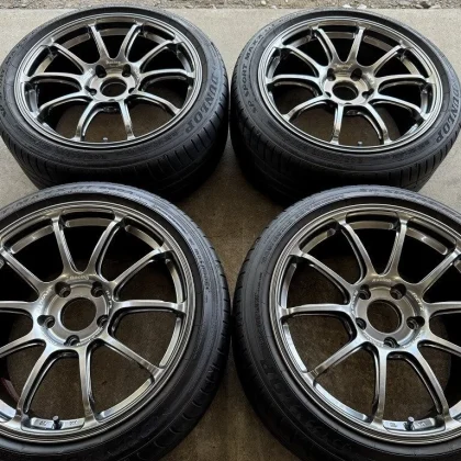 JDM No scratches. 4Book Yokohama ADVAN Racing RZ-FⅡ 9J x18 +53 5H-120 No Tires