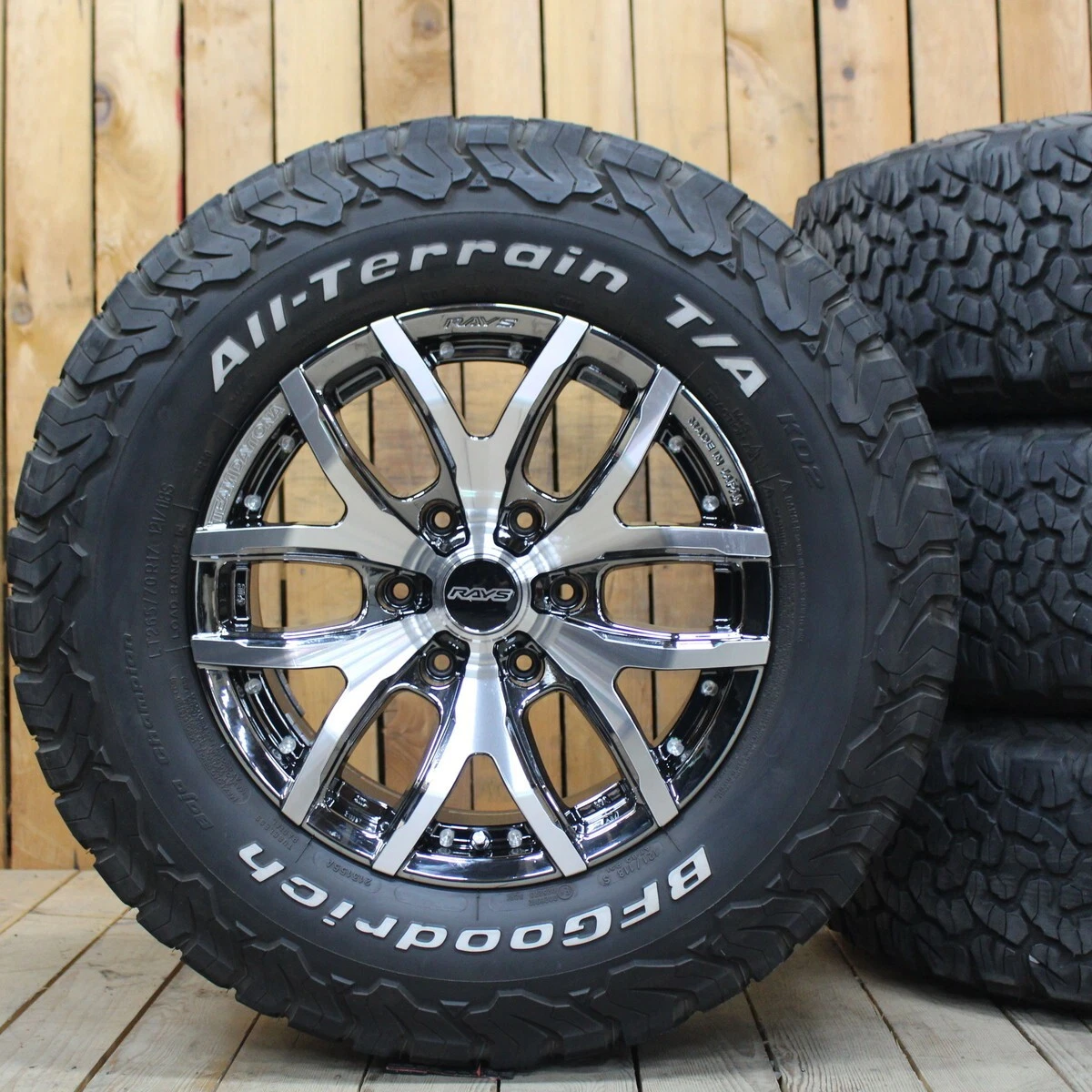 JDM Individual Hilux FJ Cruiser Prado etc. 17 RAYS Daytona F6 GAIN BFG No Tires