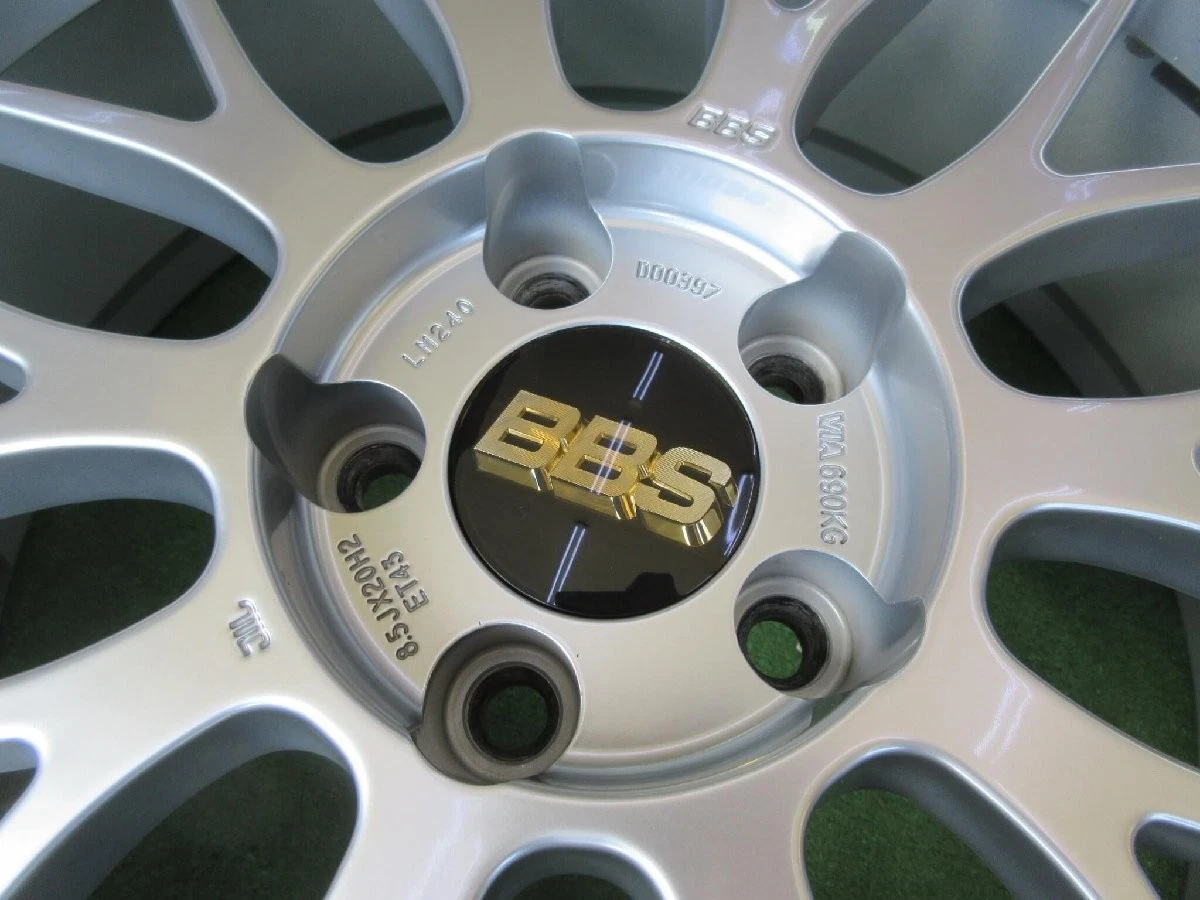 JDM BBS LM Diamond silver 8.5J-20 5H114.3 +43 BBS nuts 60 pipe hub rin No Tires - Image 4