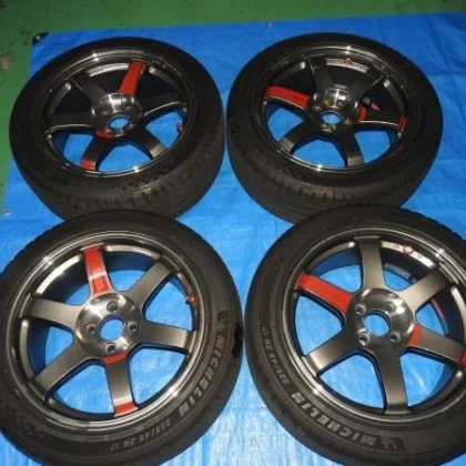 JDM Rays TE37 SAGA SL 177.5J OFF+31 4H PCD 100 4Book Aluminum Wheel As No Tires