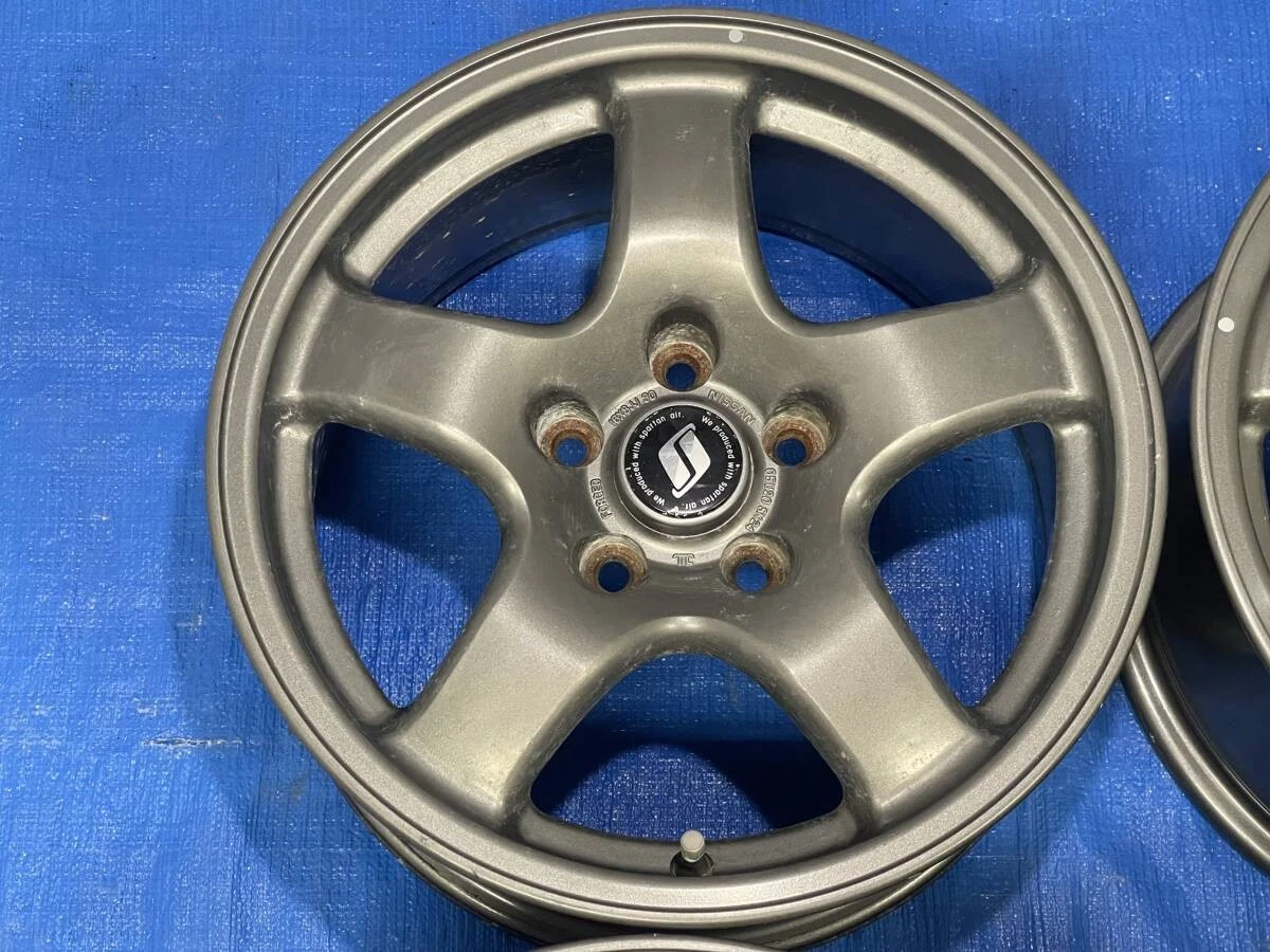 JDM ③Rare BNR32 Skyline GT-R genuine lightweight forging aluminum whee No Tires - Image 2