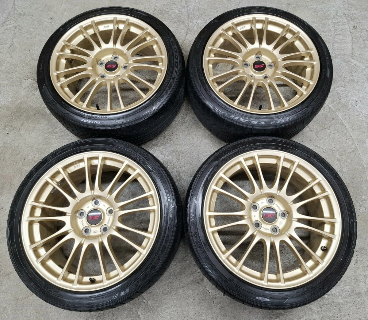 JDM Subaru WRX STI genuine BBS wheels and tires 4Book 2021 245/40R18 G No Tires