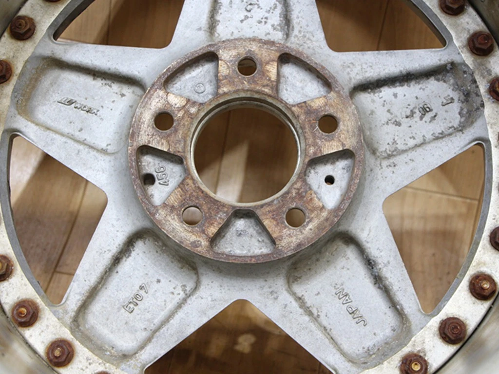 JDM B666 Deep Rim Out of Production 3-Piece Rare WORK MADEL 17x9J+47 9 No Tires - Image 7