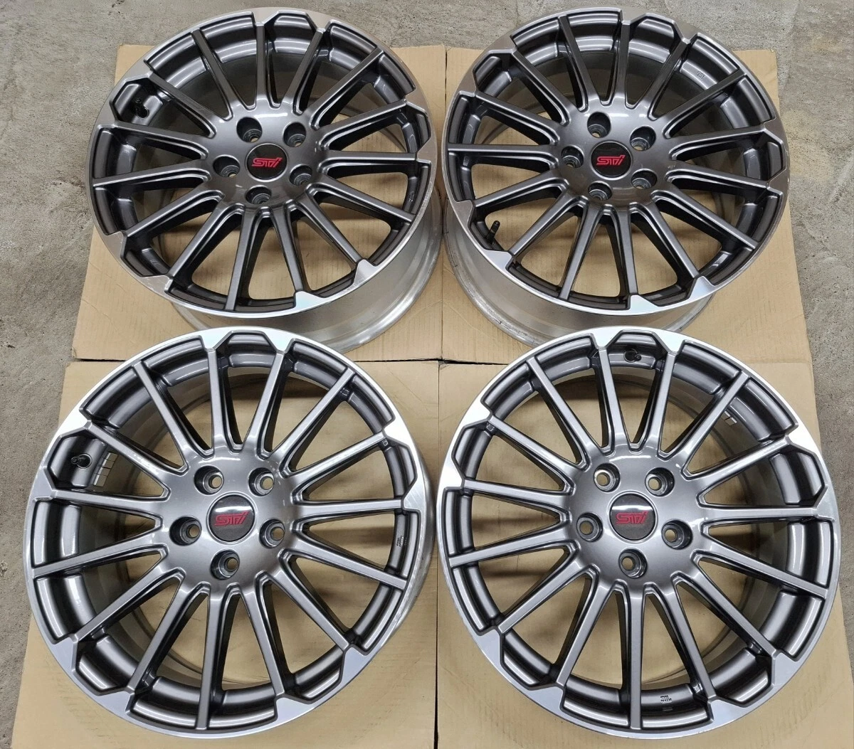 JDM Removed from a new car Subaru Levorg STIsports Genuine Wheels 4-Pa No Tires