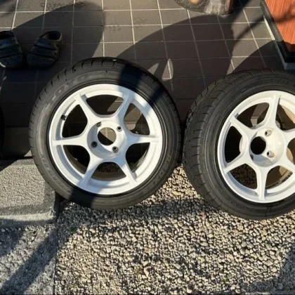 JDM P-1 Racing AE86 ToyoR1R 8J No Tires