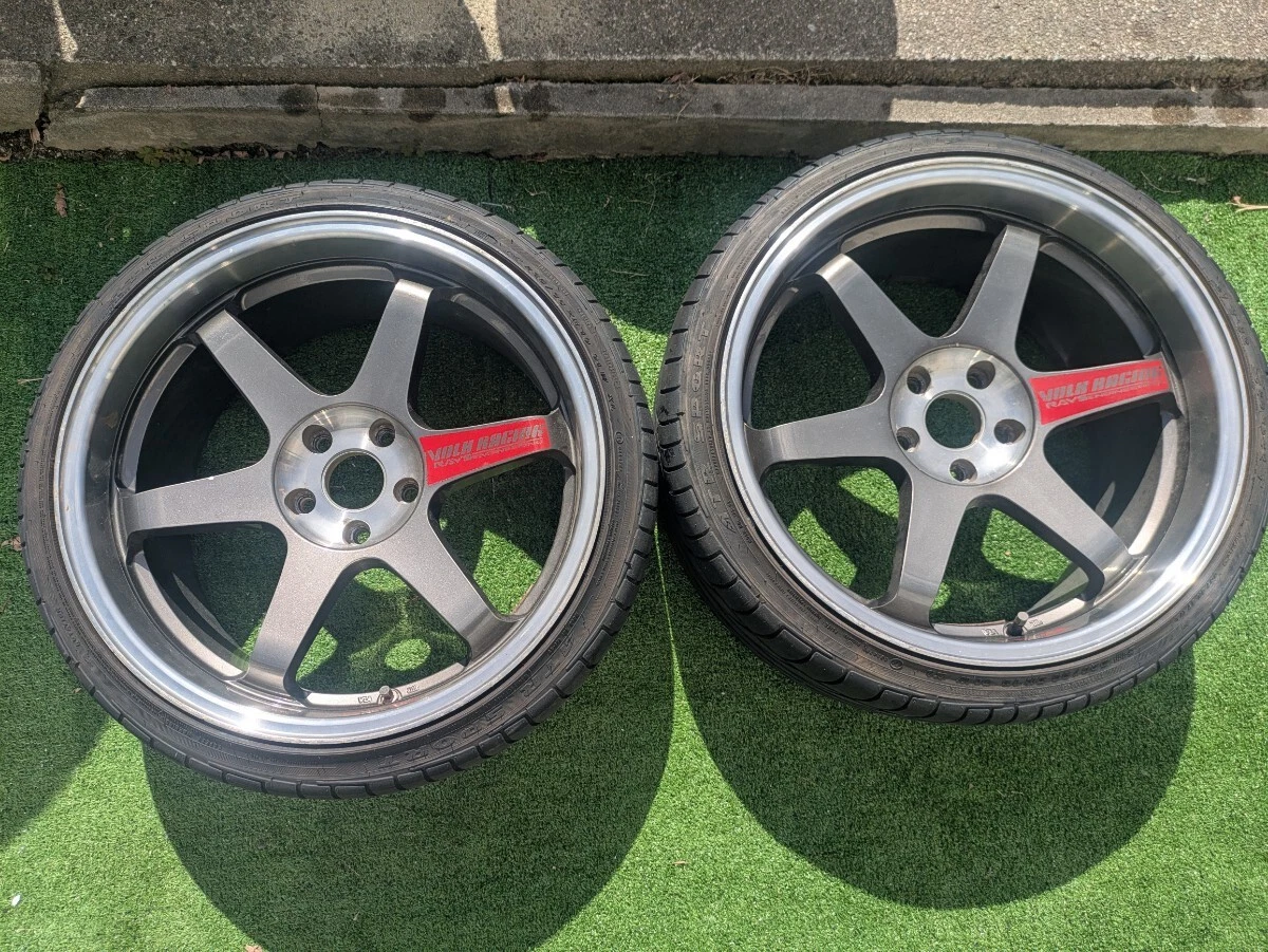 JDM TE37SL 9.5J+22 19114.3 5h GTR Size BNR34 wheels ATR SPORTS 235/35/ No Tires