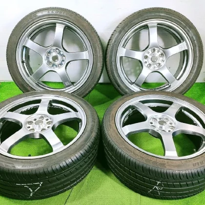 JDM RAYS GRAM LIGHTS T57-RC 215/45R17 2021 17x7J +50 5-lug PCD100 Used No Tires