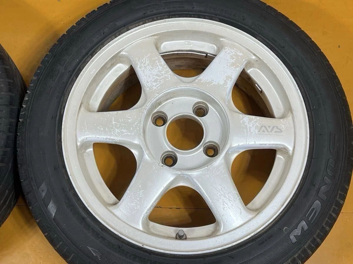 JDM Discontinued AVS Model 6 16-inch 7j +30 pcd114.3 4-lug SUNEW 205/5 No Tires - Image 5