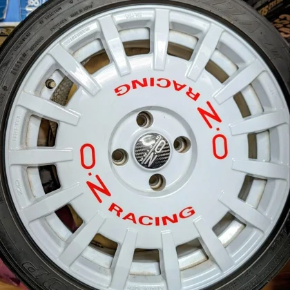 JDM O.ZRally Racing Rally White 174h108 No Tires