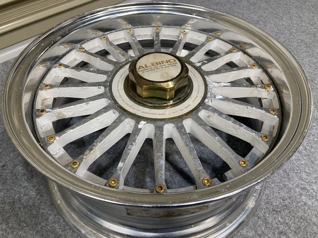 JDM Rare WEDS ALBINO 156.5JJ +16 PCD114.3 4H 2-Book Set Weds Albino U1 No Tires - Image 2