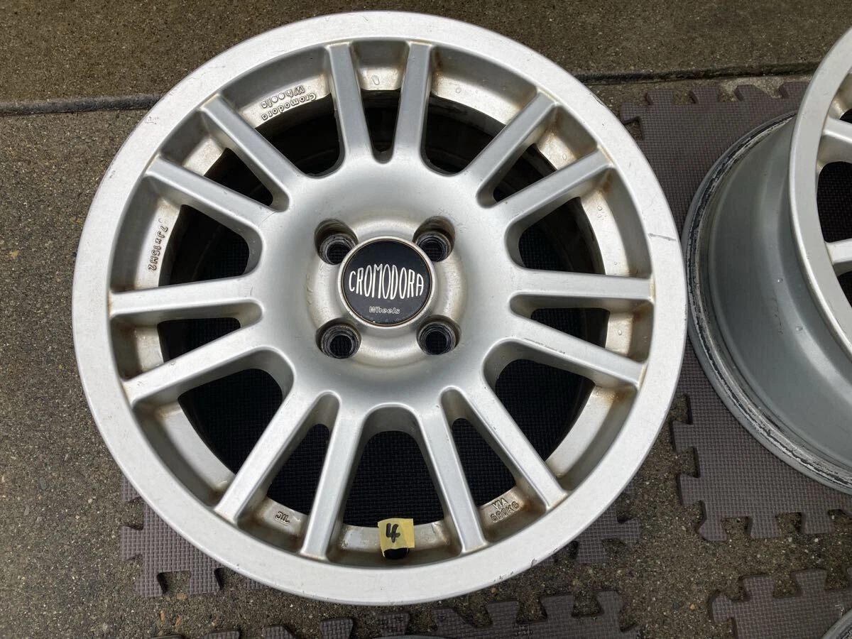 JDM Black Cromodora Race 2000 15 7J +38 100 4Book wheels for Roadster No Tires - Image 9