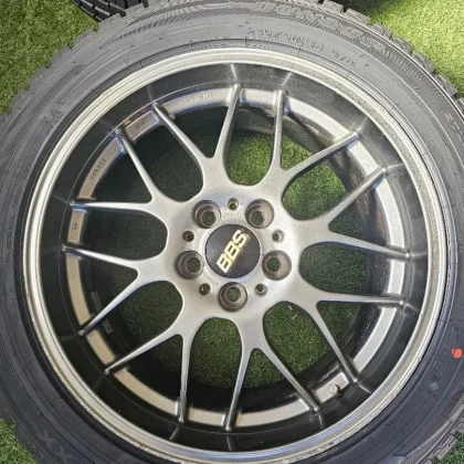 JDM One-time bumpy studless tire set 235/50r18 BBS RG R No Tires