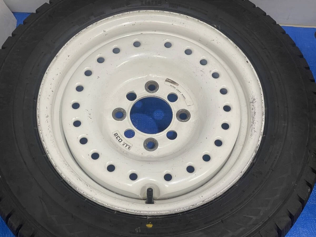 JDM Rare BS Bridgestone SUPER RAP Super Wrap 14_6J+35_114.3/4 White St No Tires - Image 2