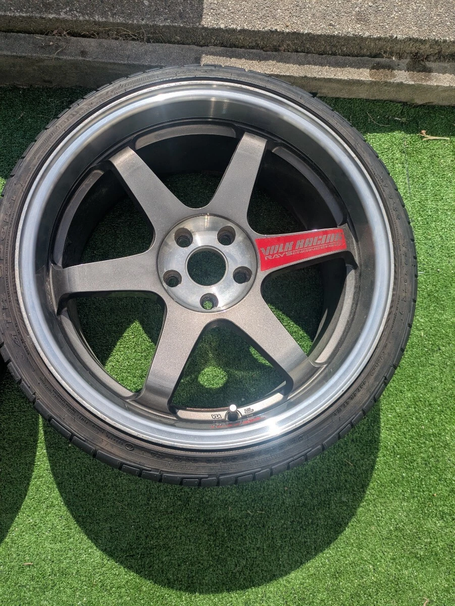 JDM TE37SL 9.5J+22 19114.3 5h GTR Size BNR34 wheels ATR SPORTS 235/35/ No Tires - Image 2