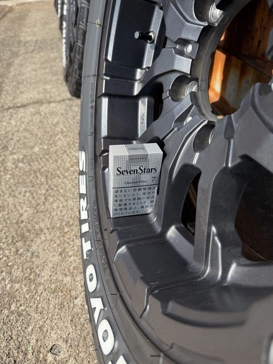 JDM TOYO Open Country RT 225/70R16 Deep Rim M26 Black Spang 16x6J T No Tires - Image 4