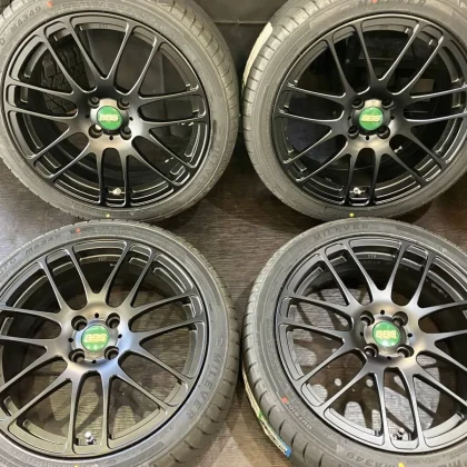 JDM Pre-finished BBS RE-L2 RE5011 177J +48 100/4 wheels with matte bla No Tires