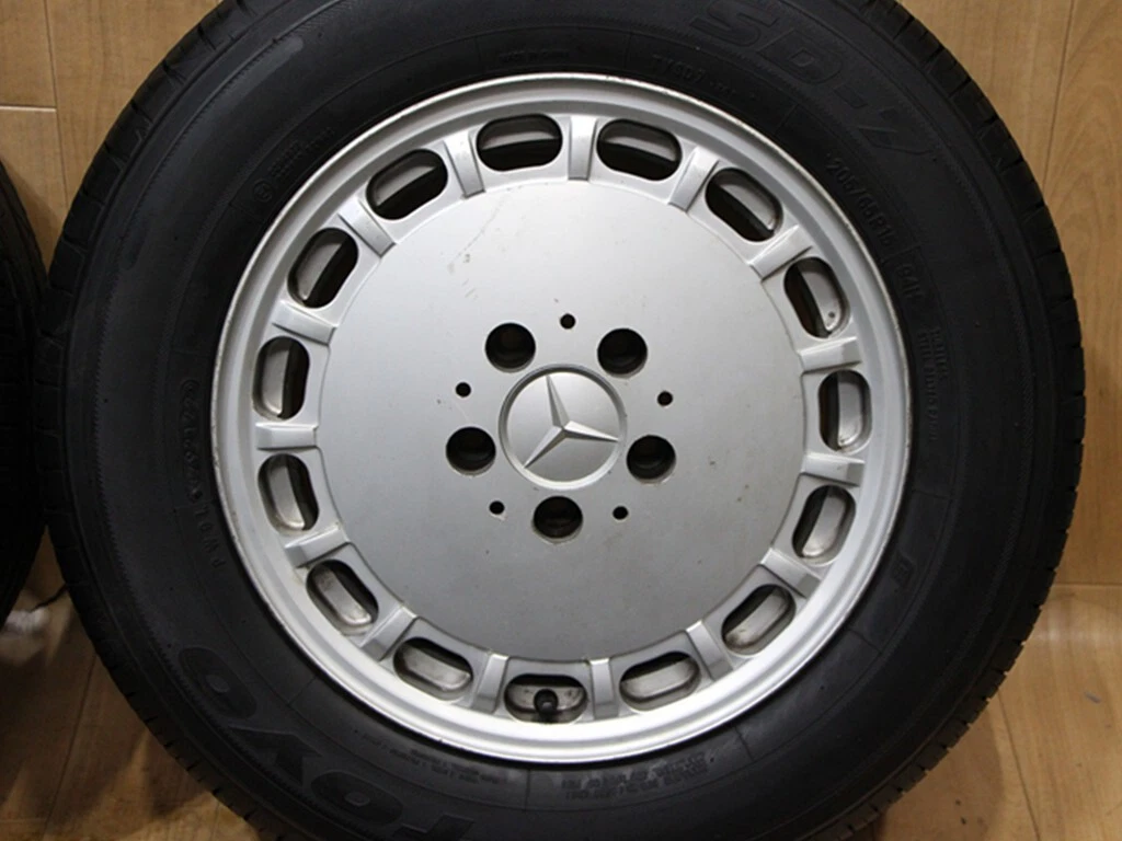 JDM B964 Rare Mercedes-Benz Genuine W126 15X7J+25 PCD112 TOYO SD-7 205 No Tires - Image 3