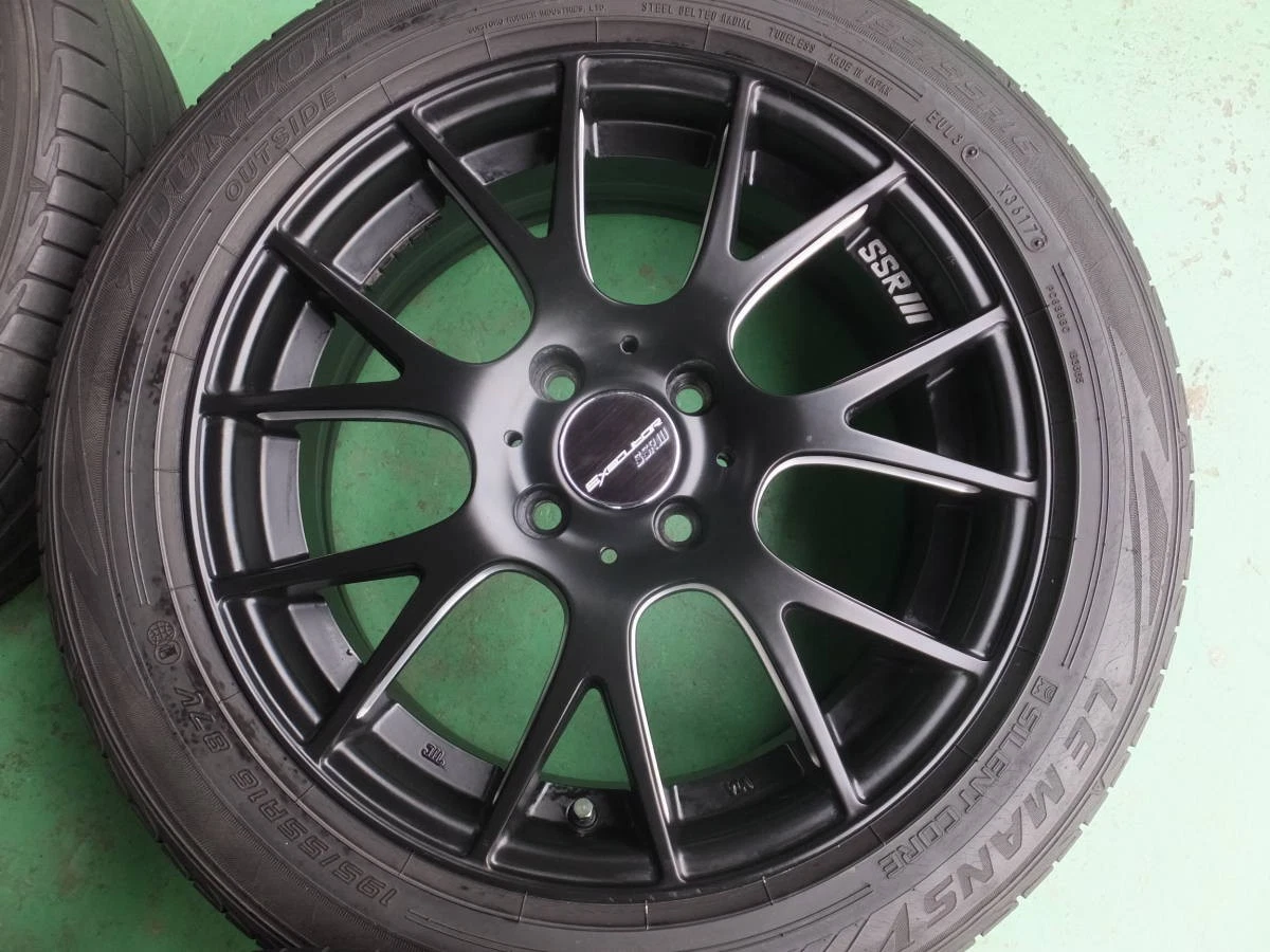 JDM SSR EXECUTOR Mesh Black 6.5J+53 PCD100-4L 195/55R16 Tires for Fit No Tires - Image 5