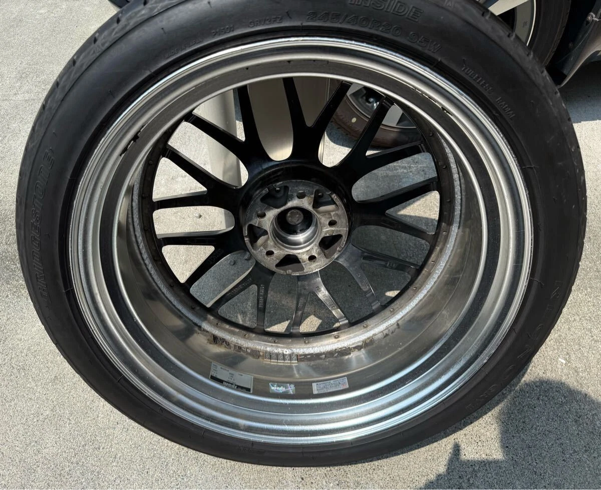 JDM Rare Weds Maverick 709M deep rims plated 245/40R204. Fits Elgrand No Tires - Image 7