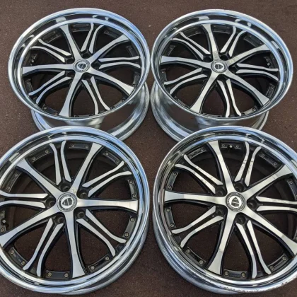 JDM WORK Step Rim Fin Crown for Mark X Fuga Aristo Alphard and Vellfir No Tires