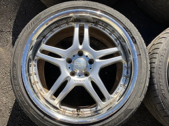 JDM Rare Deep Rim SPARCO DS2 Racing Sparco 19-inch Aluminum Wheels + B No Tires - Image 3