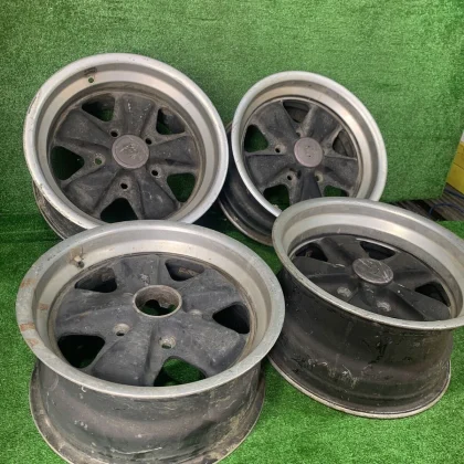 JDM Porsche 911/930 genuine 15x8j +11 7j +23 130 5-lug 4-wheel alloy w No Tires