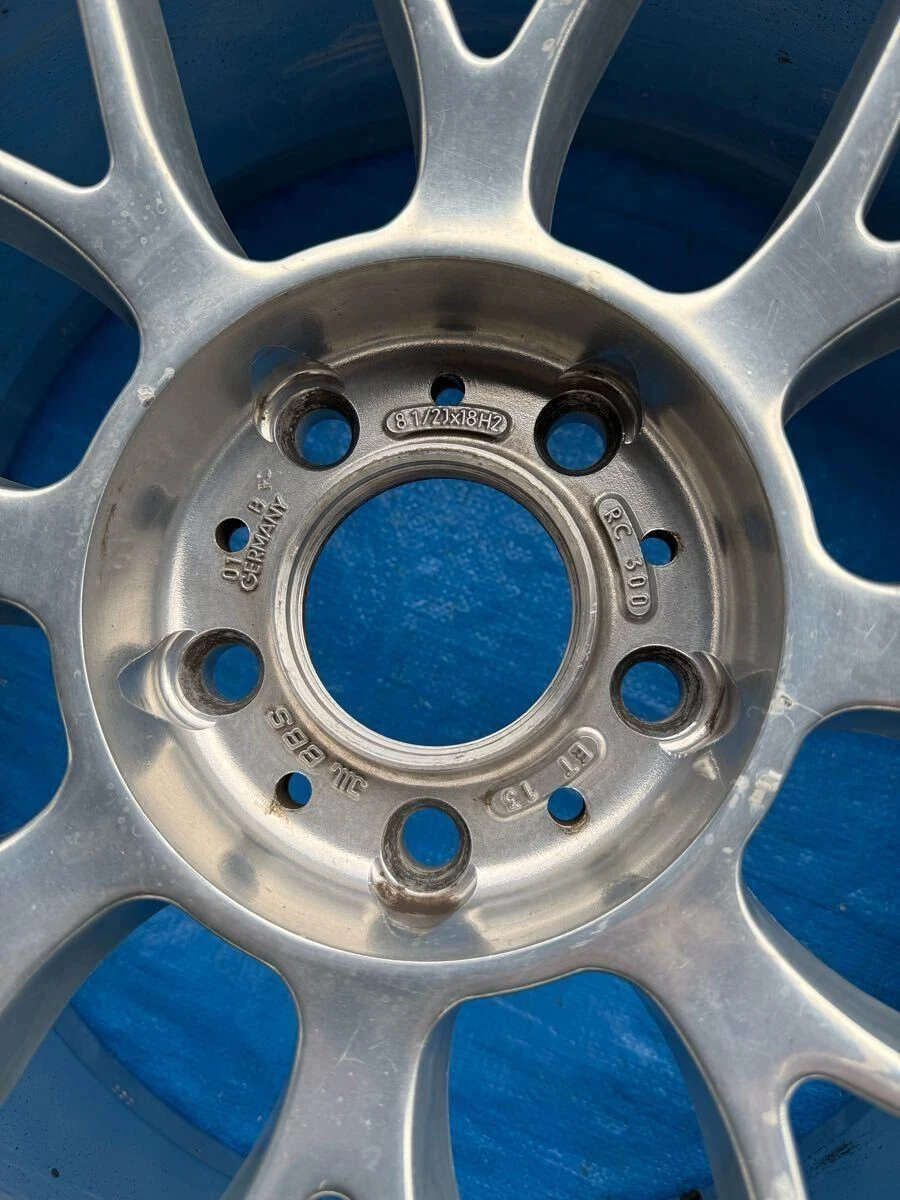 JDM Super Super Reverse Crank BMW BBS RC300 18-inch 8.5J offset +13 PC No Tires - Image 10