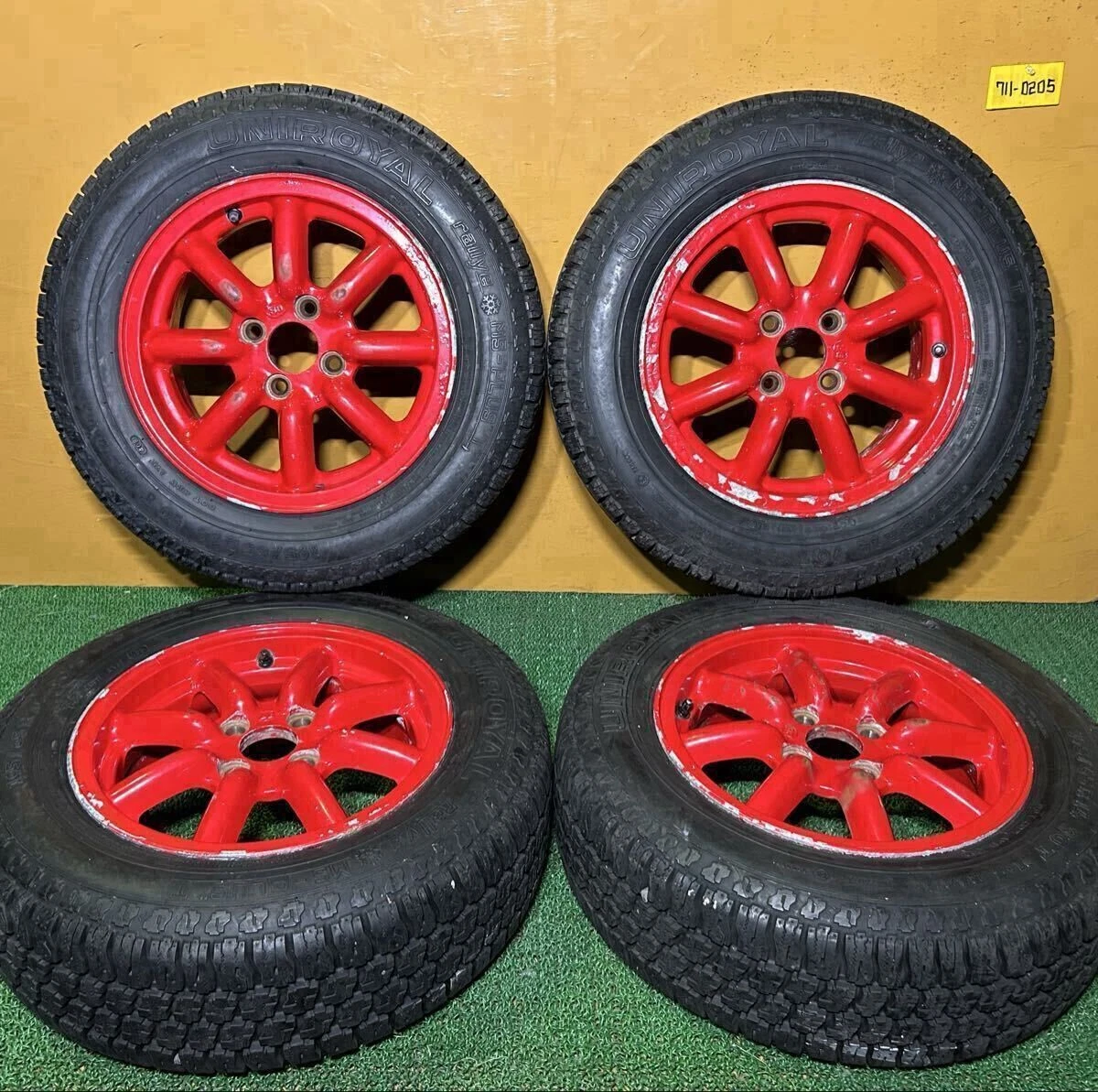 JDM 195/65R14 90T M+S UNIROYAL rallye MS-PLUS T BR146.0J +40 PCD:1004H No Tires