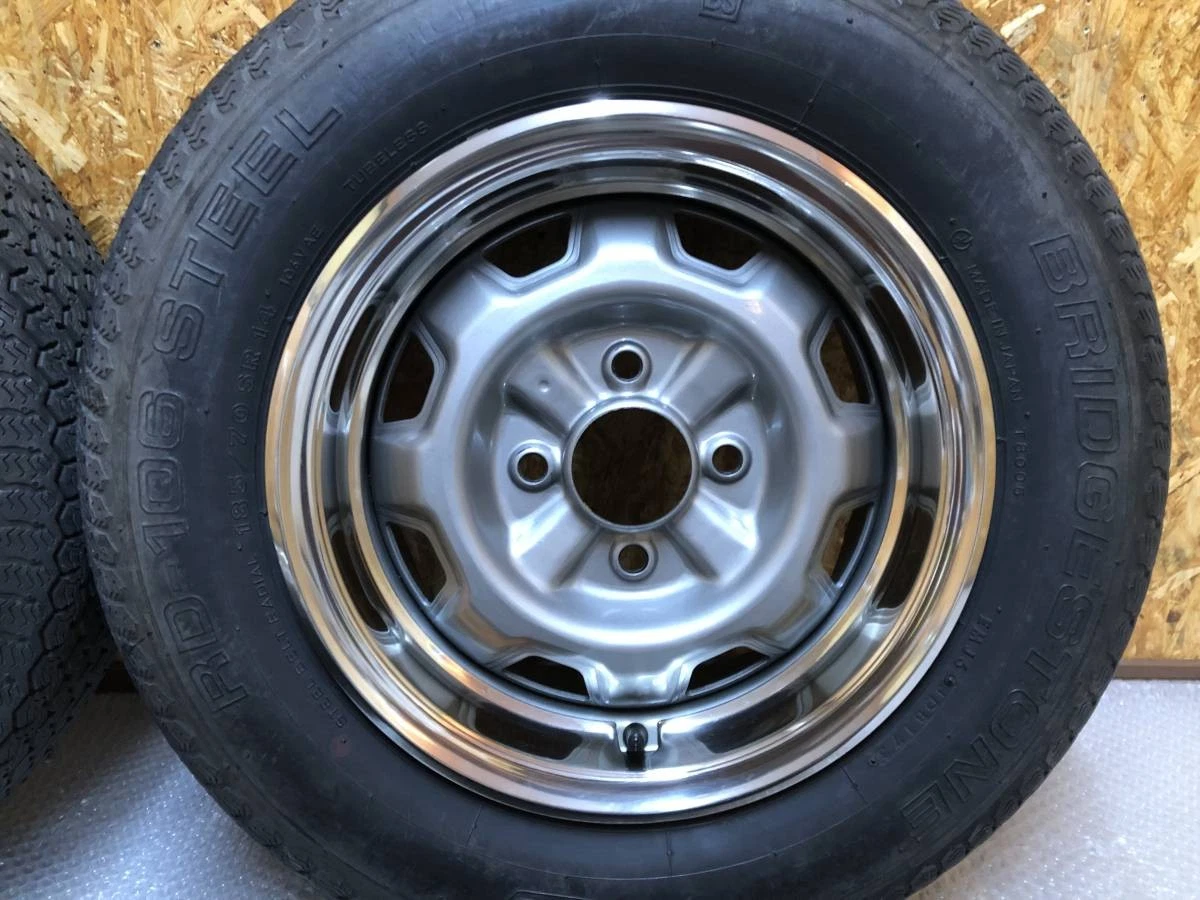 JDM Superb NISSAN DR30 R30 Skyline Genuine 145J Steel Wheel Ring Rim C No Tires - Image 4