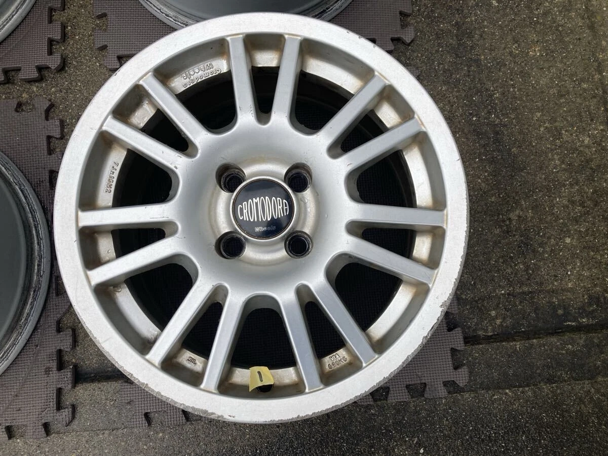 JDM Black Cromodora Race 2000 15 7J +38 100 4Book wheels for Roadster No Tires - Image 4