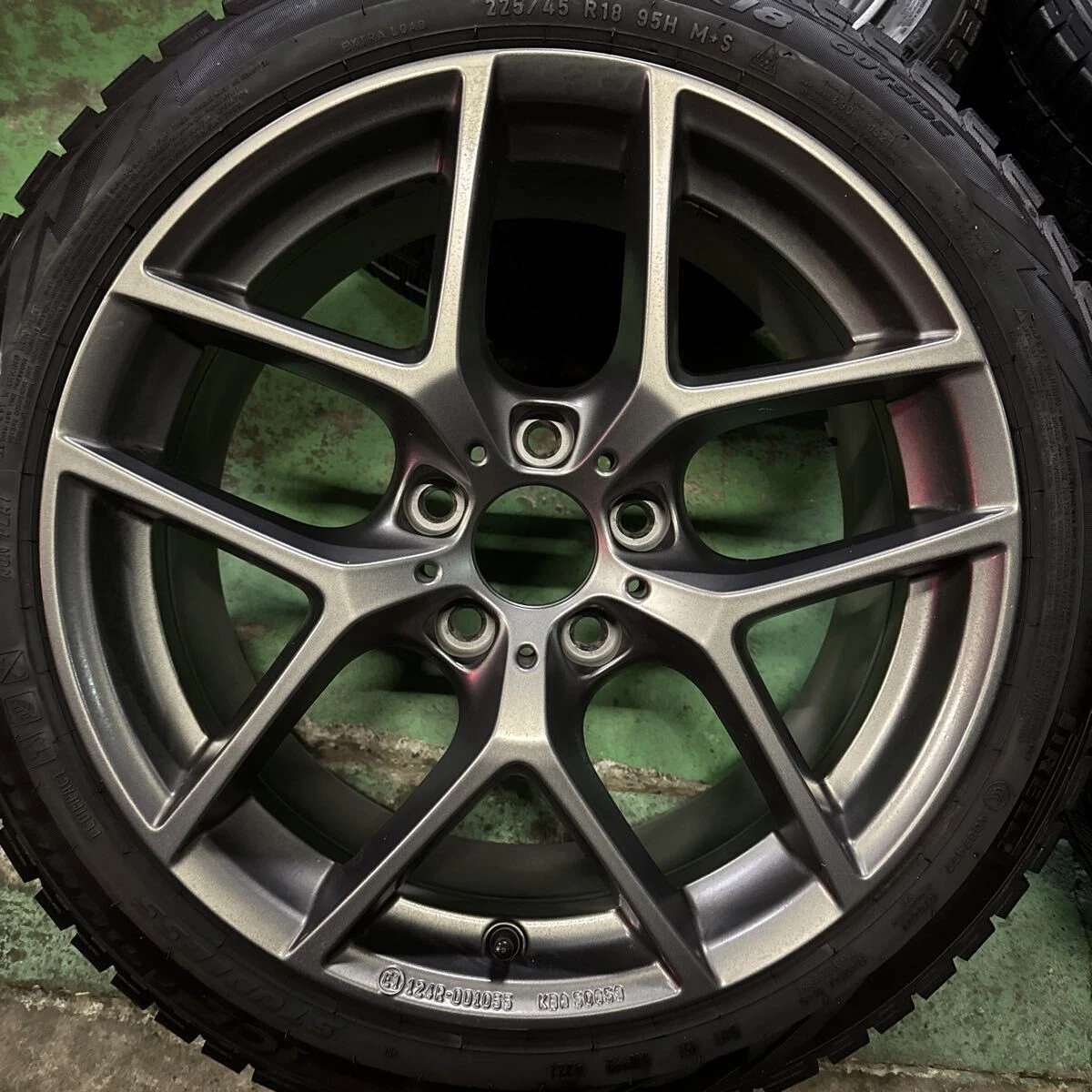 JDM BOBET type Y8J+34 PCD120-5L PIRELLI ICE ASIMETRICO 225/45R18 Asimé No Tires - Image 2