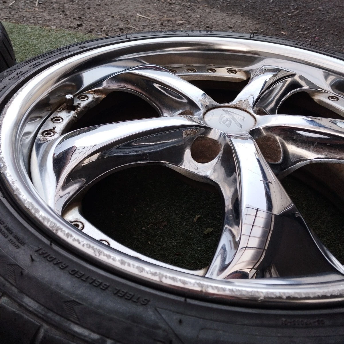 JDM WORK VS-KF 184-wheel set 8J+51 8J+45 PCD114.3 plated drift WORK No Tires - Image 8