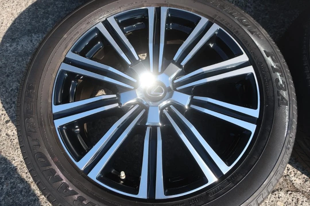 JDM Clean Lexus LX570 tires PCD150 5-lug 275/50R21 polished finish No Tires - Image 2