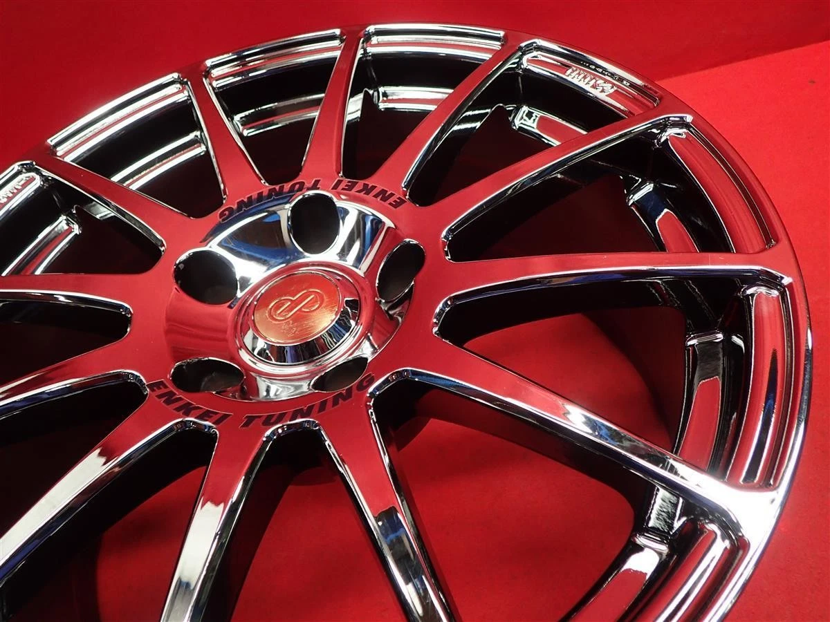 JDM Used ENKEI SC03 wheels 4-wheel 8J 17x114.3 bolt pattern 5x114 bolt No Tires - Image 10