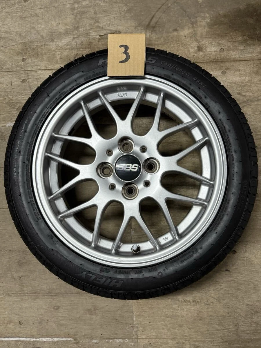 JDM BBS RX280 155J+40 Copen OEM Wheel and Tire Set BBS No Tires - Image 6