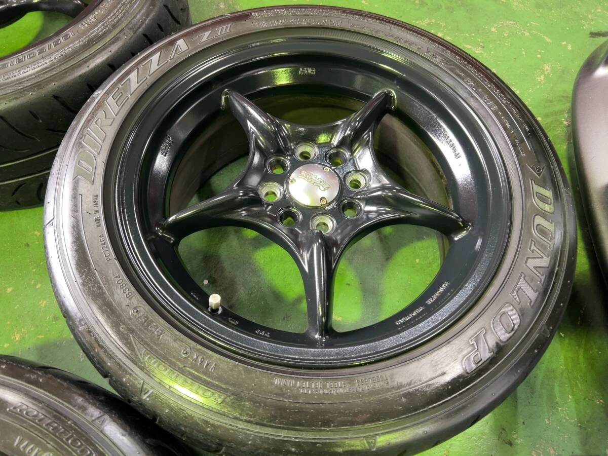 JDM DEEPSRACING Nothing Limited Mugen RNR 156.5J +45 PCD100 DIREZZA ZI No Tires - Image 4