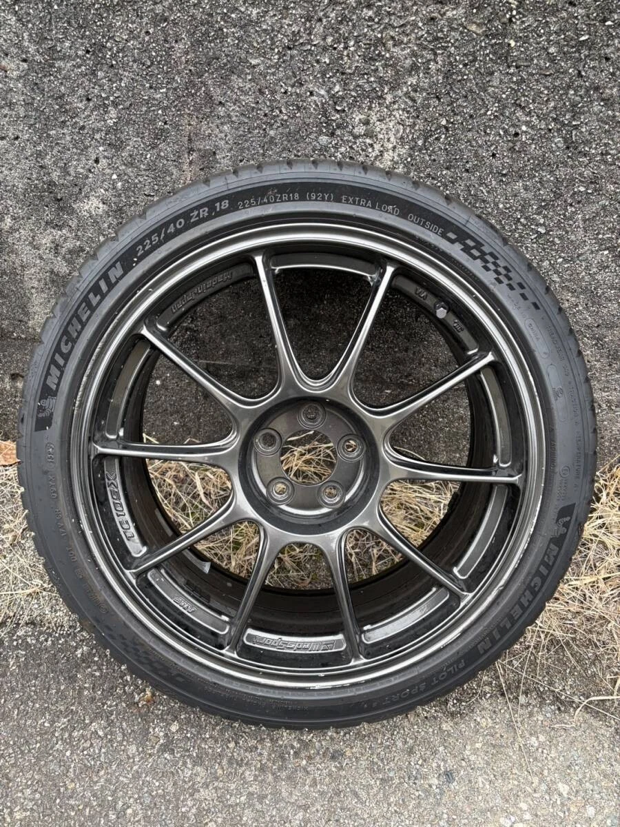 JDM Deep grooved 25-year-old Michelin Weds TC105X wheels mounted on Pi No Tires - Image 7