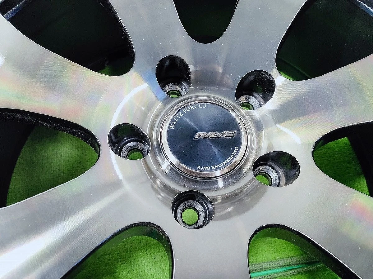 JDM RAYS WALTZ FORGER JAPAN 19x8J+43 5-hole PCD114.3 Used Aluminum Whe No Tires - Image 6