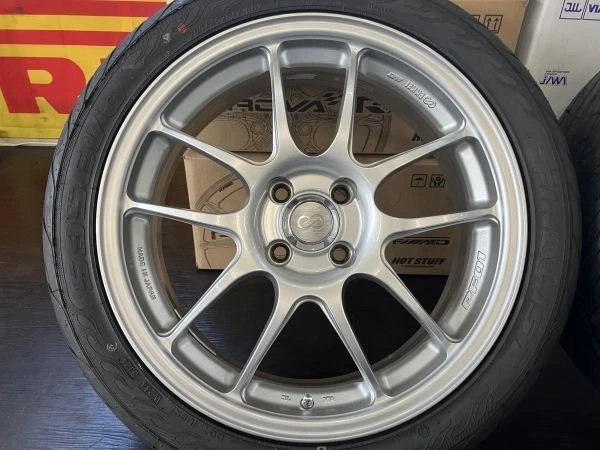 JDM Good condition ENKEI Performance Line PF01 176.5J+42 7J+38 100/4 F No Tires - Image 4