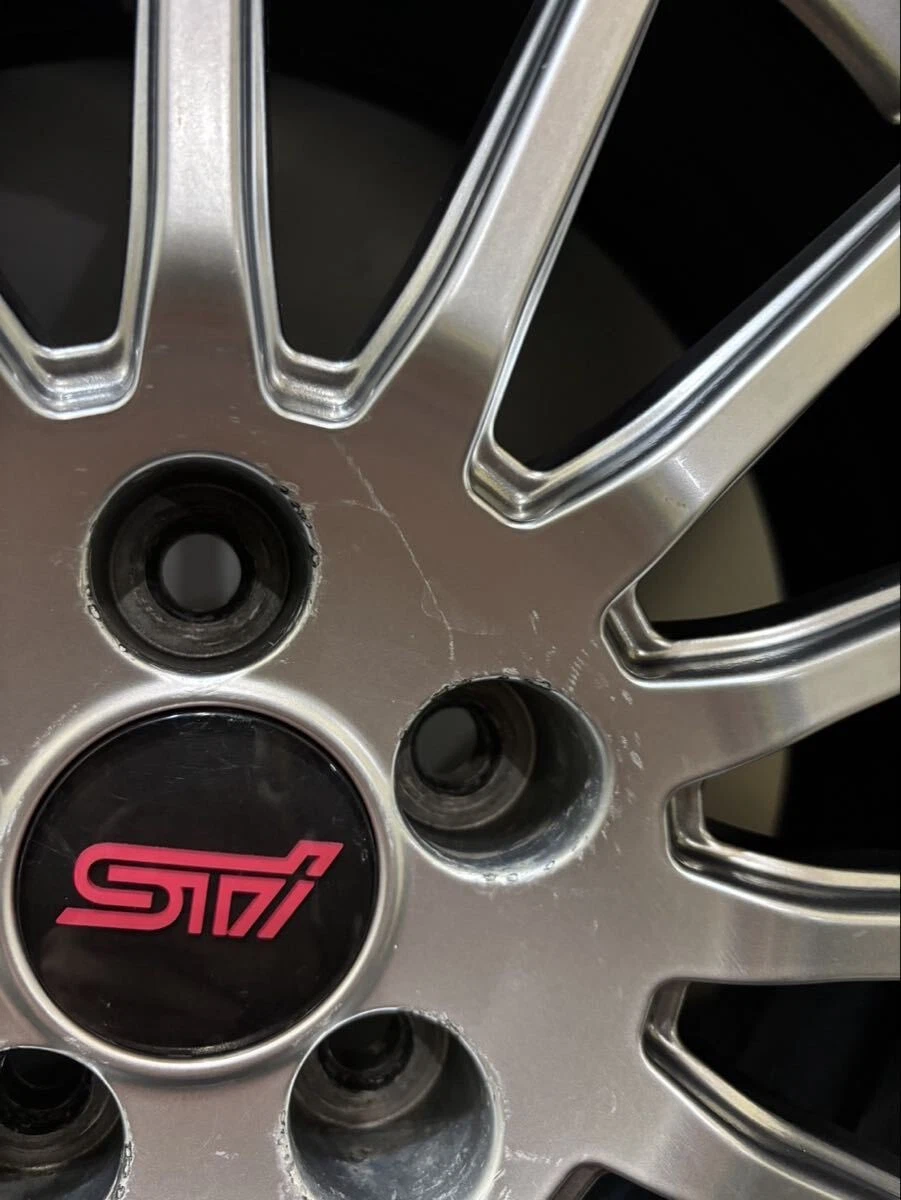 JDM 225/55R18 BRIDGESTONE/VRX2 tires on 2019 Subaru genuine OP STI ENK No Tires - Image 4