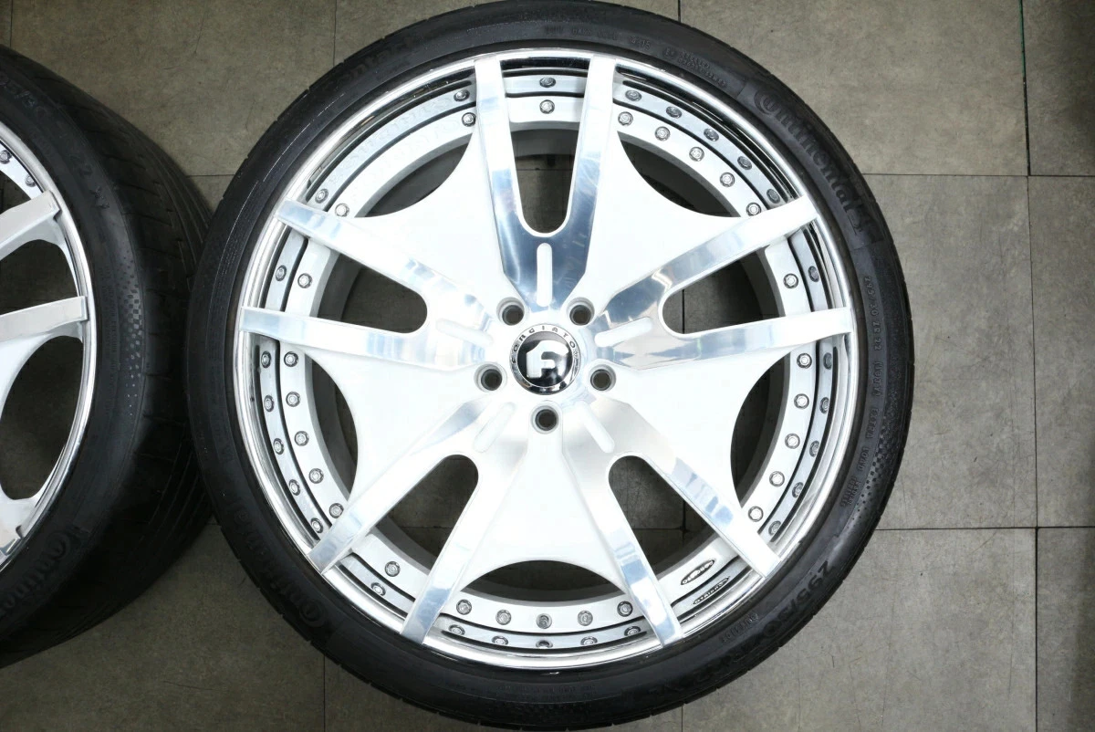 JDM Used FORGIATO Vela 4-Book Set 229.5J x 22 +36 measured PCD 120 295 No Tires - Image 5