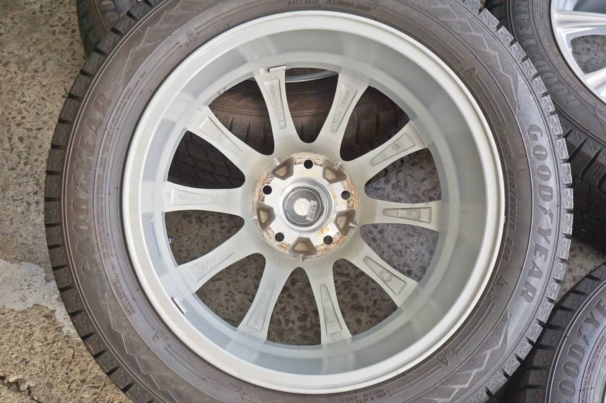 JDM Deep tread 80% 2022 Goodyear IceNavi 8 215/55R17 WEDS 7J +40 PCD11 No Tires - Image 8