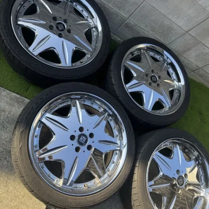 JDM WORK LS 20 plated 8.5J +44 PCD114.3 245/40R20 NT555G2 WORK No Tires