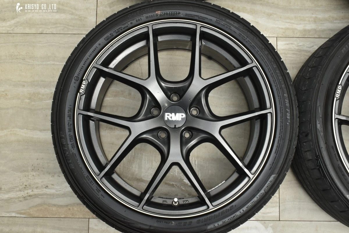 JDM Good Condition RMP 025F 19in 8J +38 PCD114.3 SPsports LM705 245/40 No Tires - Image 3