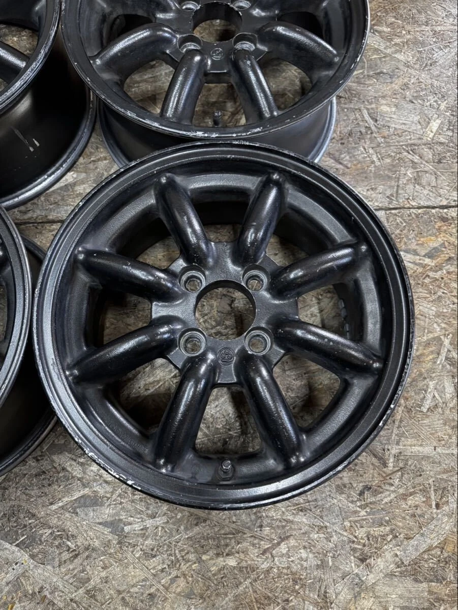 JDM Rare Watanabe Eight-Spoke F8FS 146J+40? PCD100 4-Hole 4H Used Ligh No Tires - Image 5