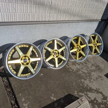 JDM WORK Gist Imperial Gold 19-inch No Tires