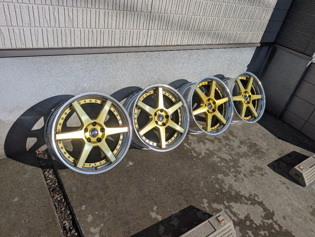 JDM WORK Gist Imperial Gold 19-inch No Tires