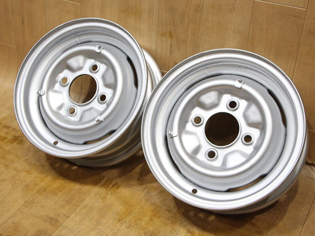 JDM C53 old car Nissan genuine iron 12X4J+30 PCD114.3 73mm hub 2-wheel No Tires - Image 6