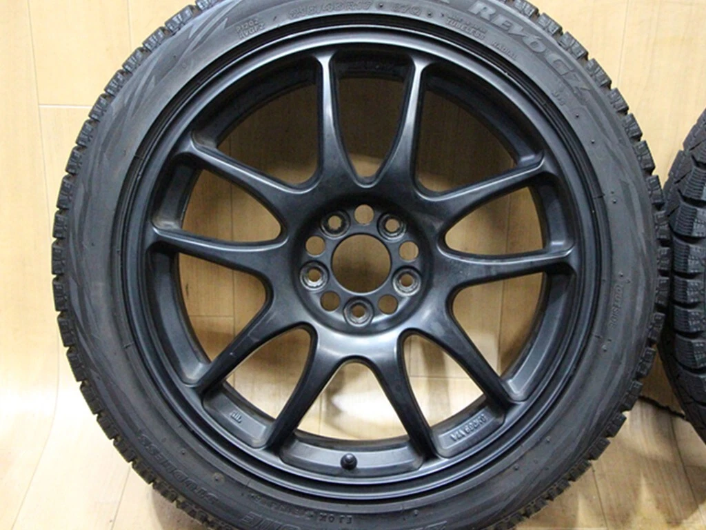 JDM C29 WORK EMOTION CR Kai 17X7J+47 PCD100 Bridgestone BLIZZAK REVO G No Tires - Image 2